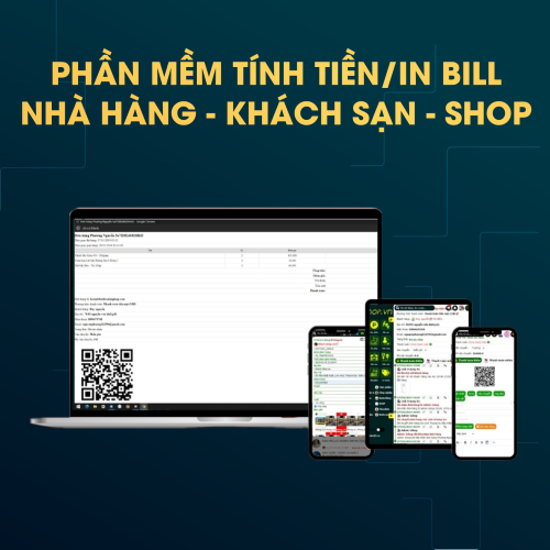 Phần Mềm Tính Tiền - In Bill Nhà Hàng, Khách Sạn, Shop